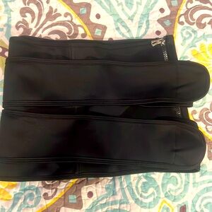 🔥NEOPRENE BLACK ZIP UP WAIST TRAINER SIZE LARGE